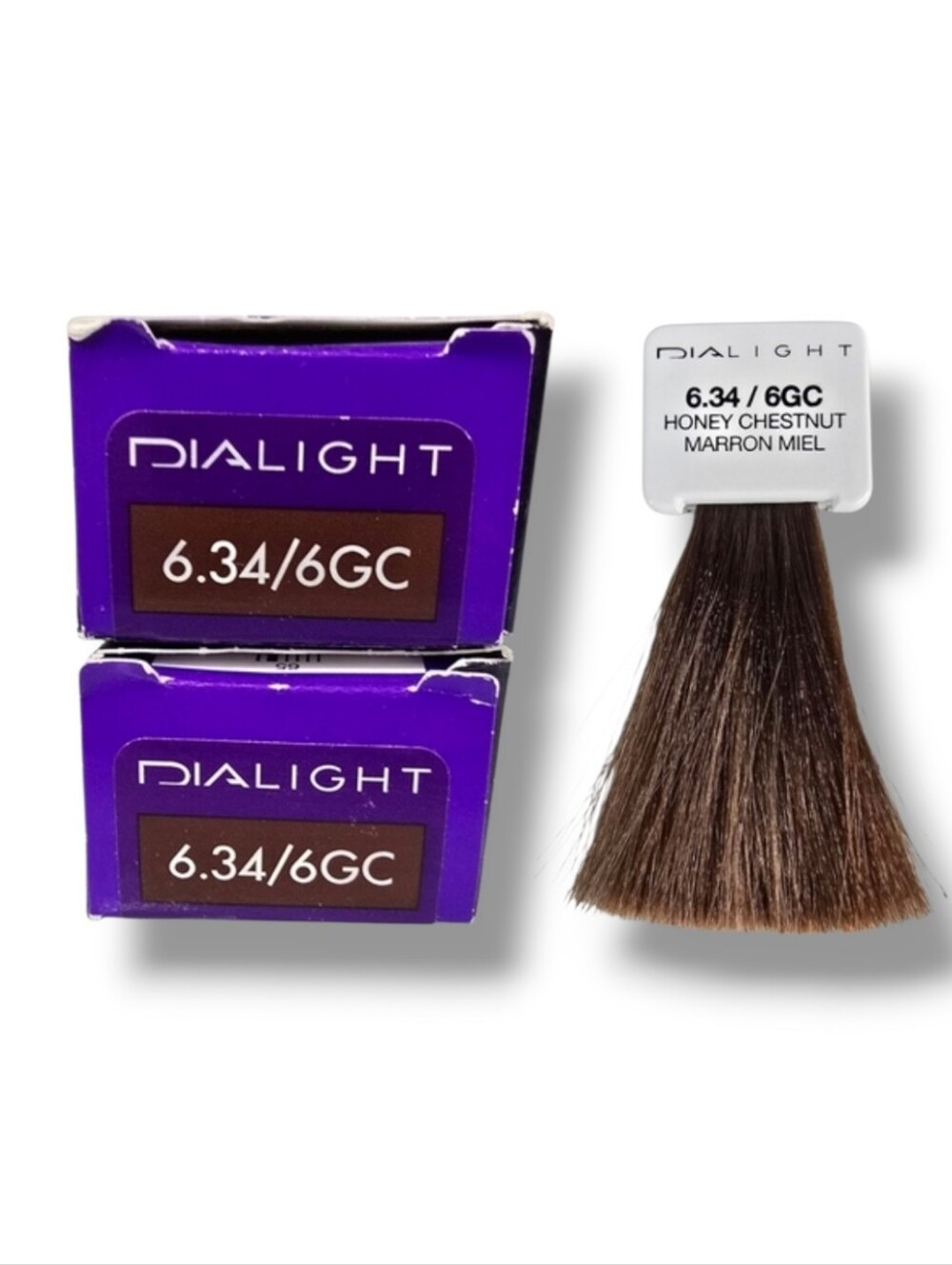 L'Oreal Professionnel DIALight 2 Tubes Ammonia-Free 6.34/6GC Honey Chestnut